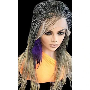 Stunning Style Revolution: 100% Handmade Micro Millions Braided wigs NWT, Long